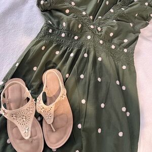 cute options floral-dot dress size L